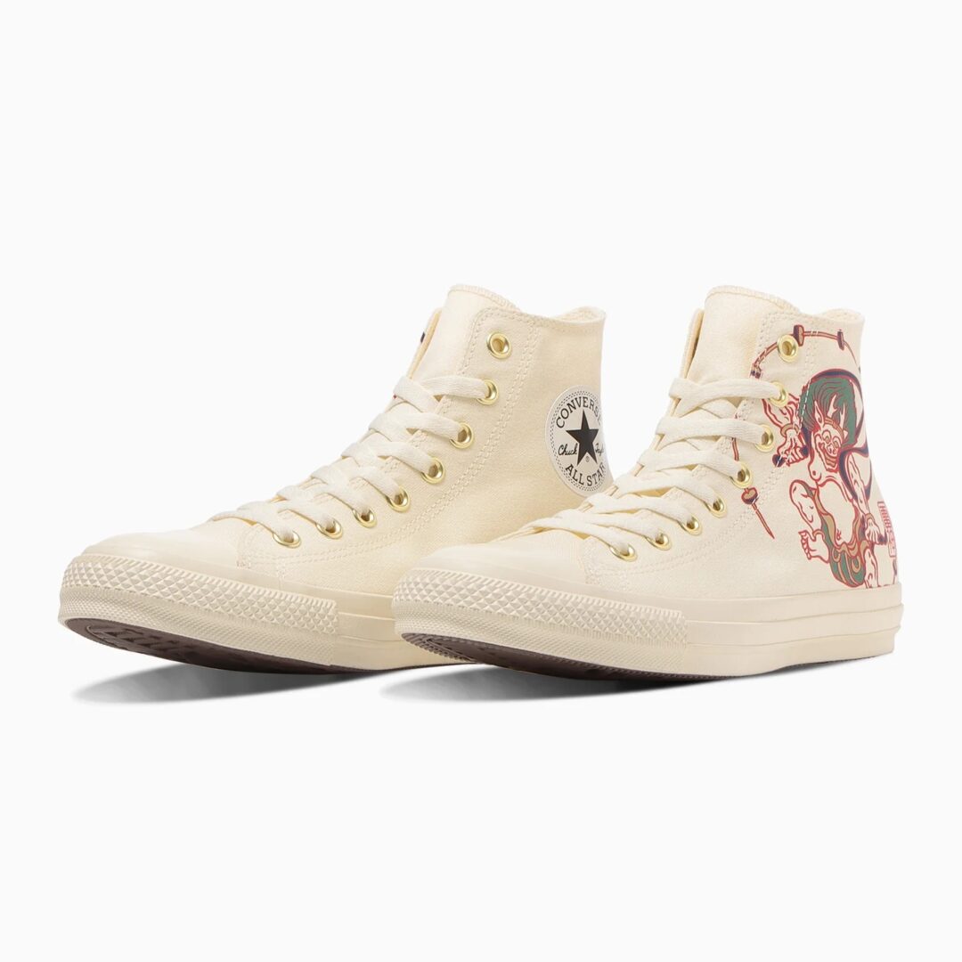 【2025年 10/17 発売】「風神雷神図」をモチーフにした CONVERSE ALL STAR FUJINRAIJIN HI (コンバース オールスター フウジンライジン) [31316660/31316661]