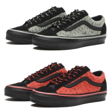 【2025年 10/16 発売】VANS PREMIUM OLD SKOOL REISSUE 36 “BLACK/GRAY OLIVE/FIERY CORAL” (バンズ プレミアム オールドスクール) [VN000EK7GP3/VN000EK7GP4]