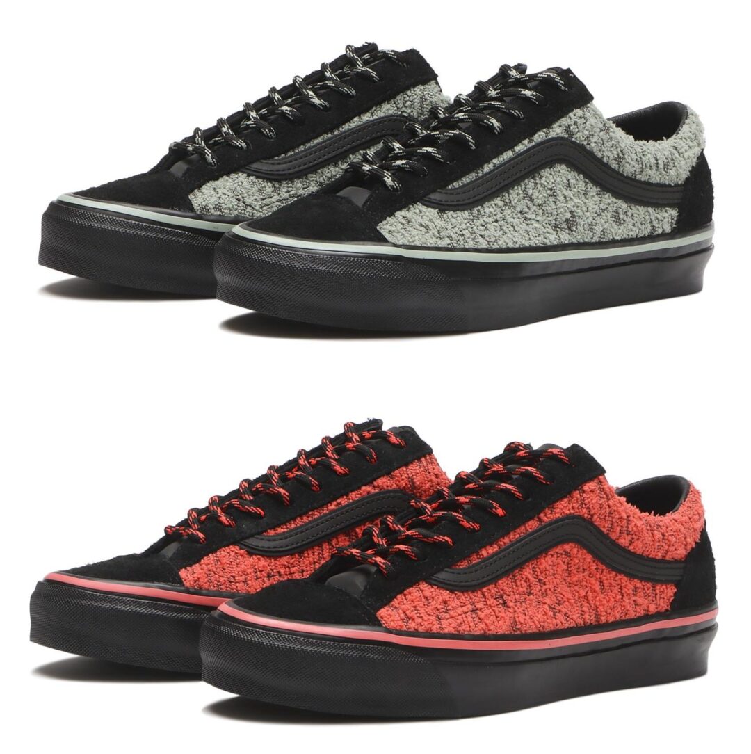 【2025年 10/16 発売】VANS PREMIUM OLD SKOOL REISSUE 36 “BLACK/GRAY OLIVE/FIERY CORAL” (バンズ プレミアム オールドスクール) [VN000EK7GP3/VN000EK7GP4]