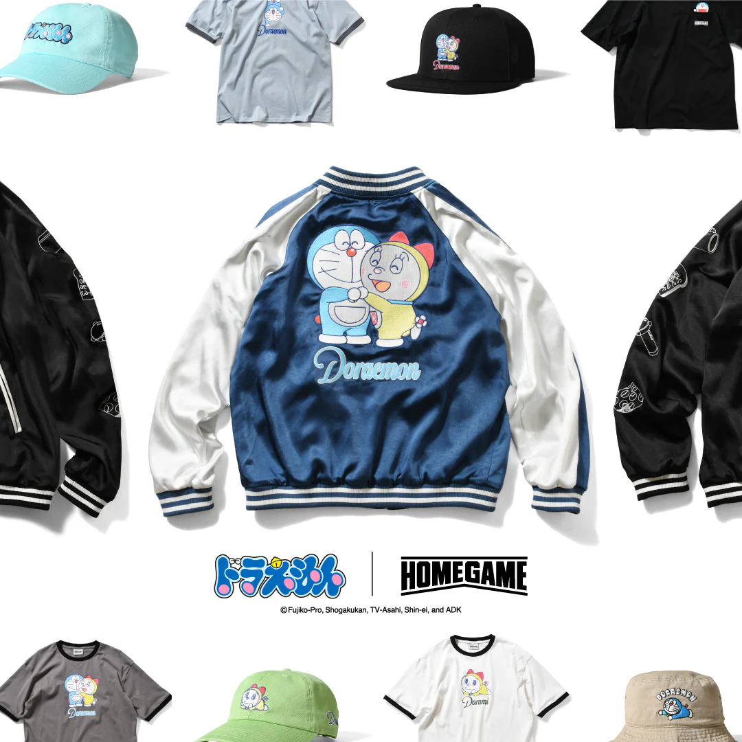 HOMEGAME × ドラえもん アパレルコレクションが2025年 10/31 発売 (ホームゲーム Draemon)