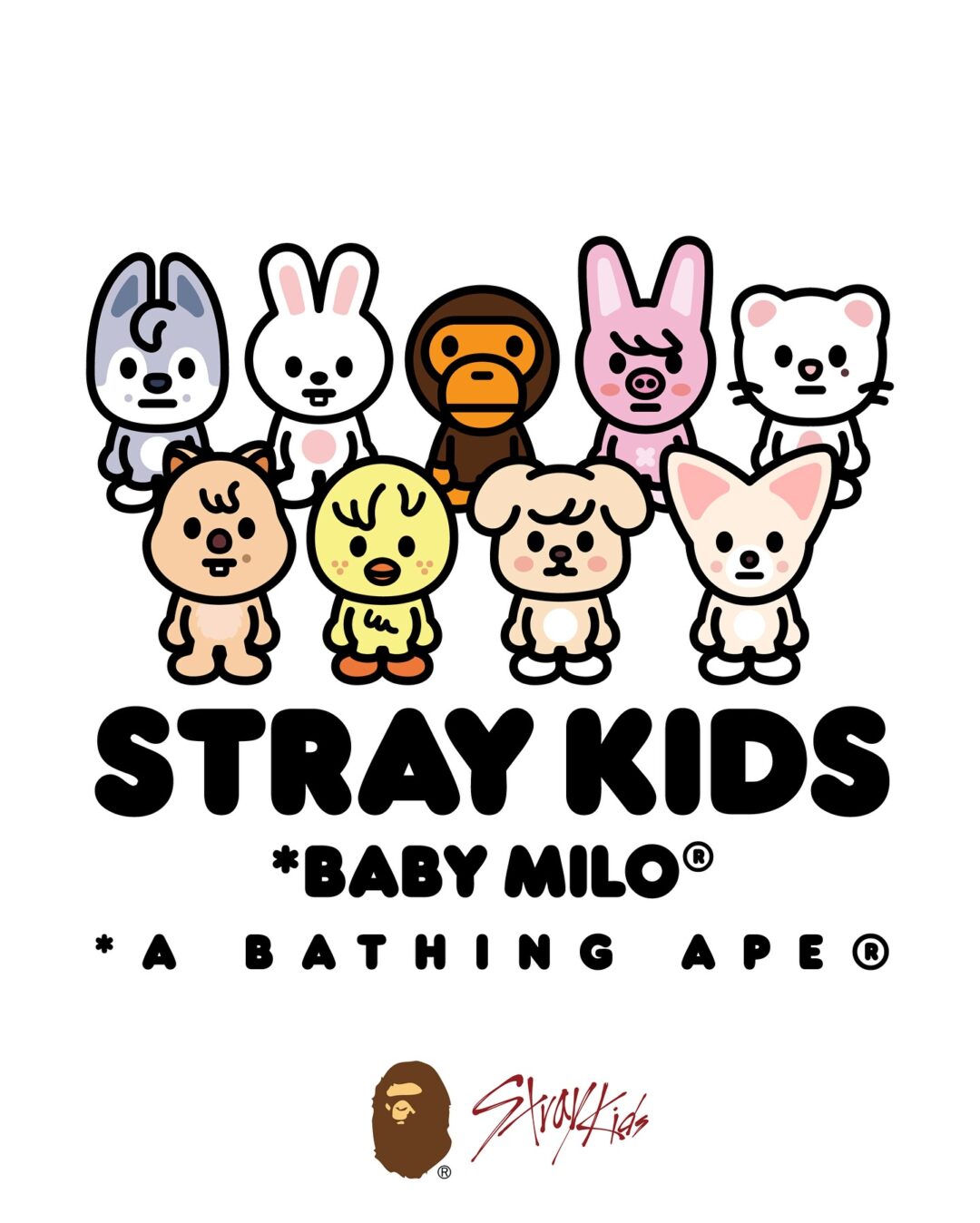 A BATHING APE x Stray Kids 2025 FW コラボが近日発売 (ア ベイシング エイプ ストレイキッズ)