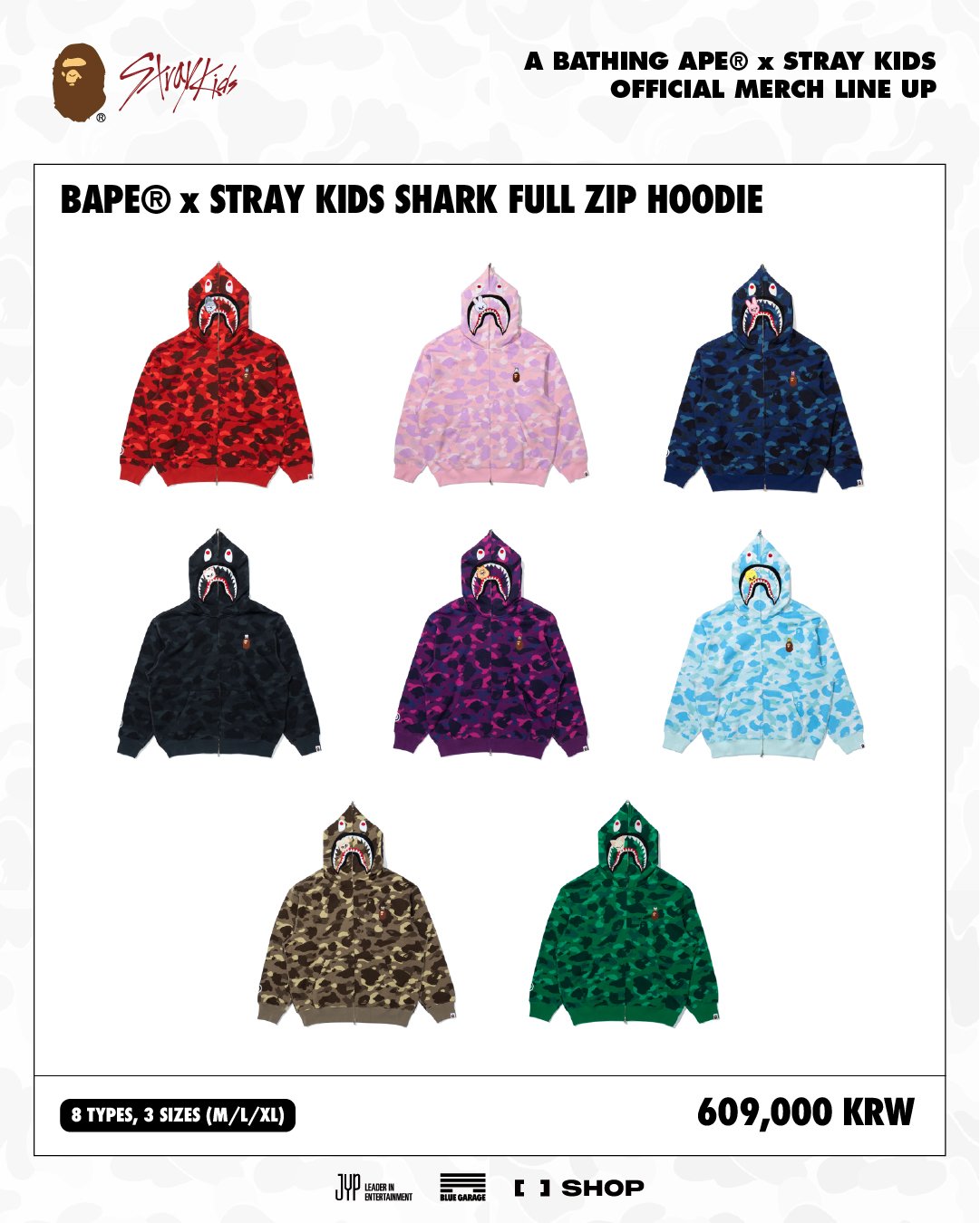 A BATHING APE x Stray Kids 2025 FW コラボが12月 発売予定 (ア ベイシング エイプ ストレイキッズ)