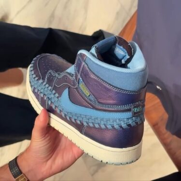 「KITH/Ronnie Fieg」がUNION × NIKE AIR JORDAN 1 HIGH "Purple Woven/Blue"を公開 (ユニオン ナイキ エア ジョーダン 1 ハイ)