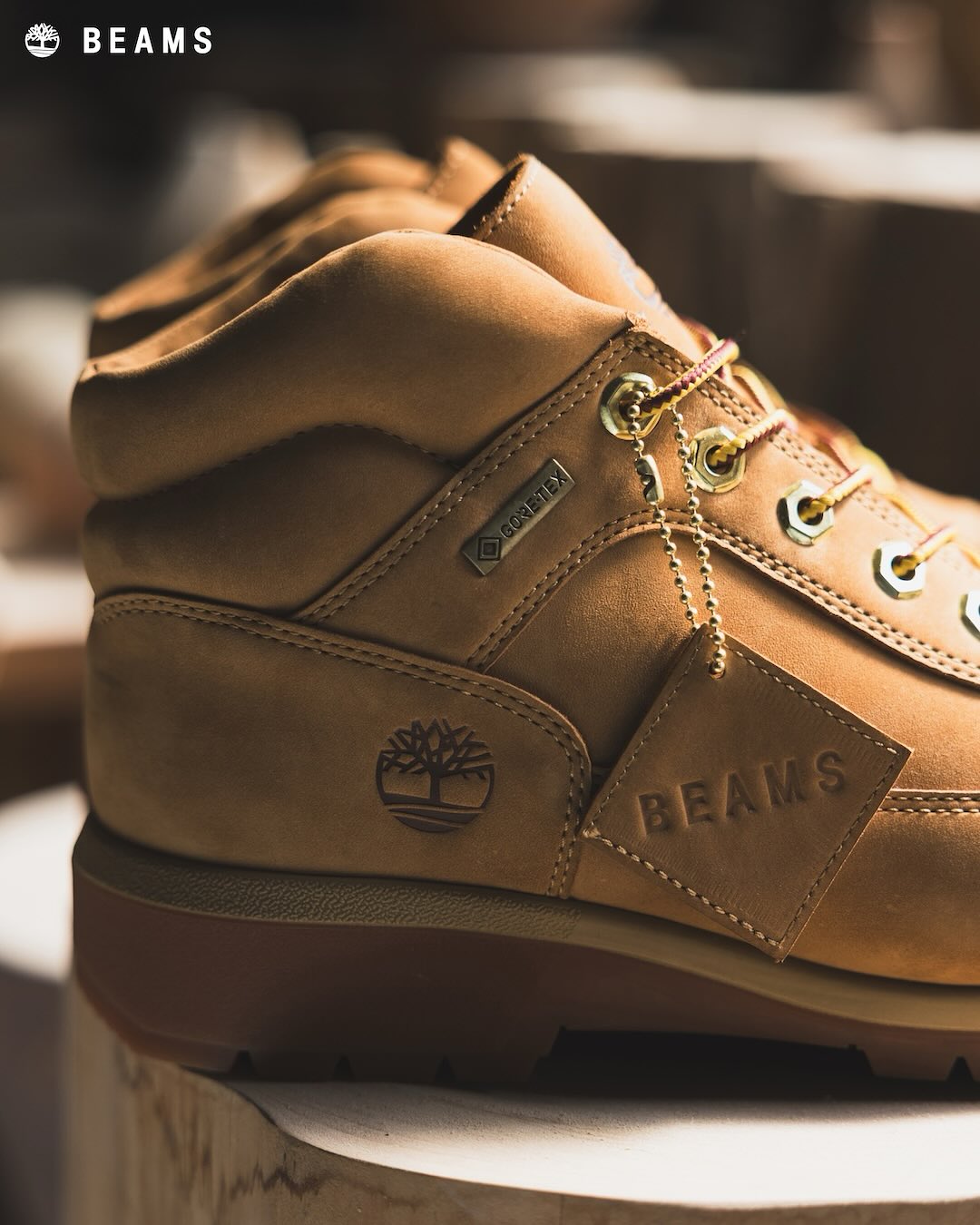 BEAMS × Timberland “Field Boots GTX Wheat Color” が2025年 10/11 発売 (ティンバーランド ビームス GORE-TEX ゴアテックス)