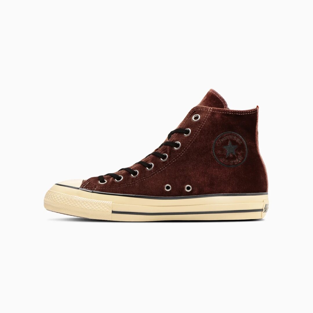 【2025年 11/21 発売】CONVERSE ALL STAR AGED VELVET HI “Brown/Black” (コンバース オールスター エイジド ベルベット) [31316290]