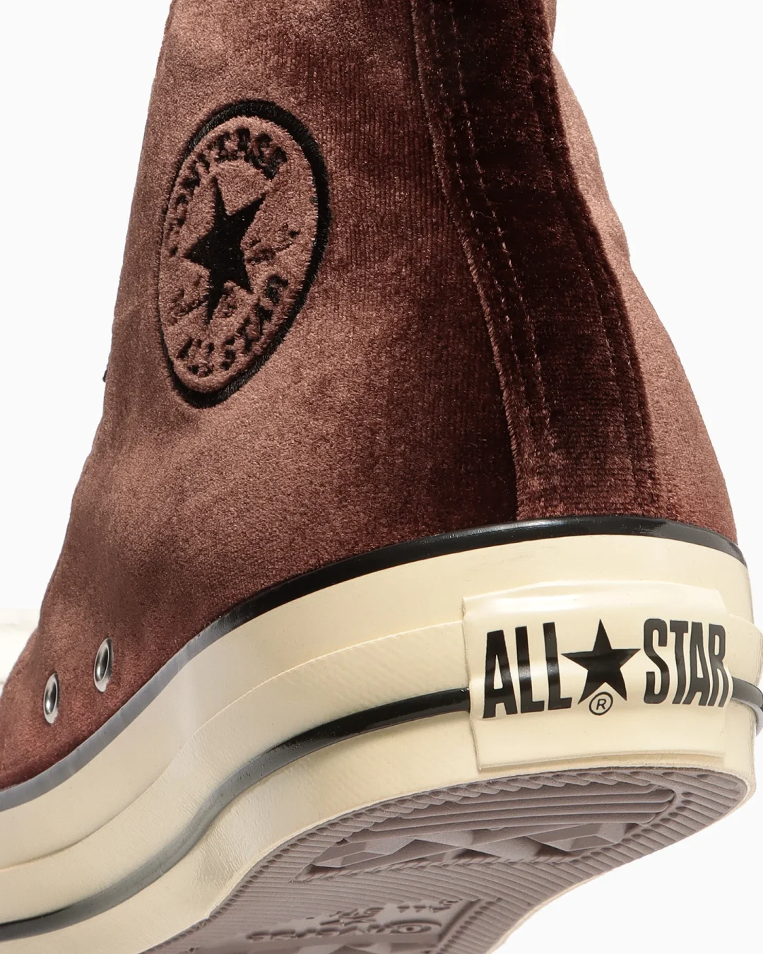 【2025年 11/21 発売】CONVERSE ALL STAR AGED VELVET HI “Brown/Black” (コンバース オールスター エイジド ベルベット) [31316290]