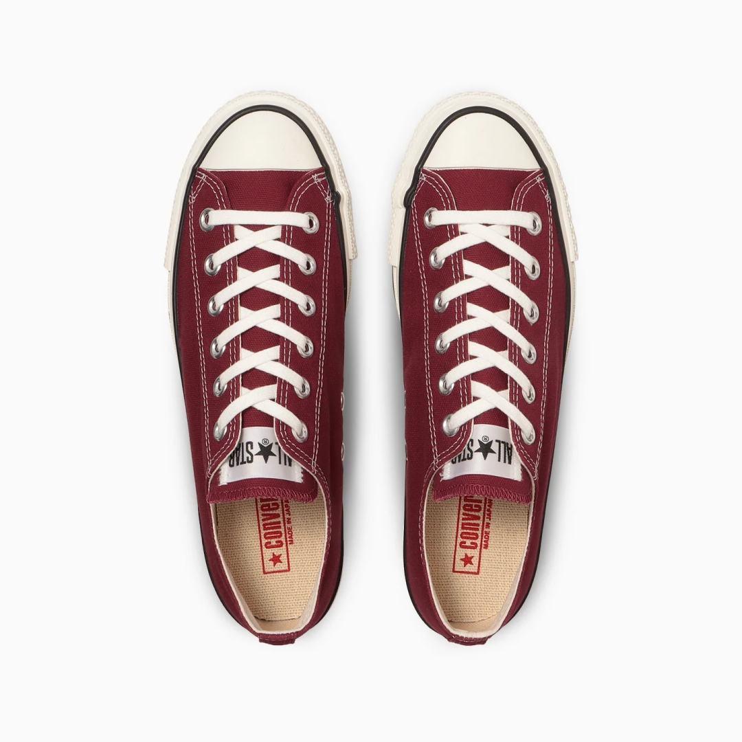 【2025年 11/14 発売】CONVERSE CANVAS ALL STAR J OX/HI “Burgundy” (コンバース キャンバス オールスター “バーガンディー”) [31316720/31316710]