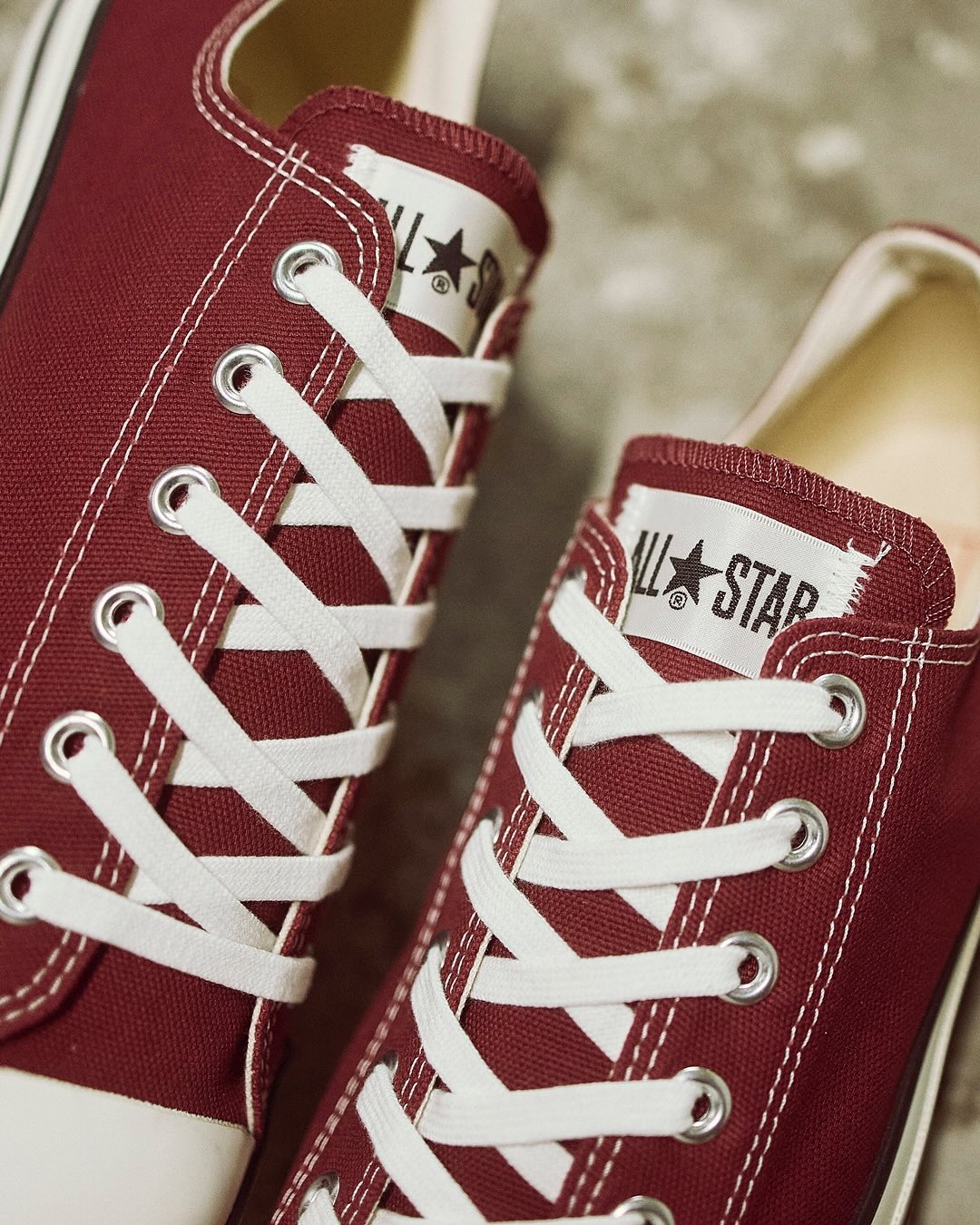 【2025年 11/14 発売】CONVERSE CANVAS ALL STAR J OX/HI “Burgundy” (コンバース キャンバス オールスター “バーガンディー”) [31316720/31316710]