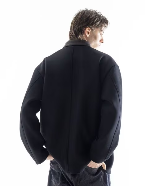 SKOOKUM × monkey time 2025 FW “メルトン レザーカラー ジャケット ブラック”が11/6 発売 (スクーカム モンキータイム)