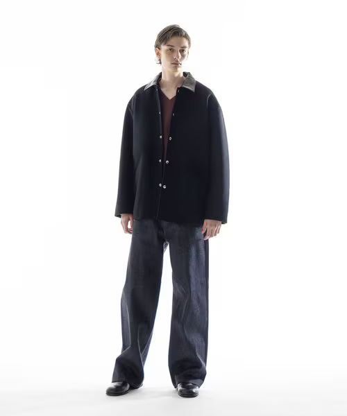 SKOOKUM × monkey time 2025 FW “メルトン レザーカラー ジャケット ブラック”が11/6 発売 (スクーカム モンキータイム)