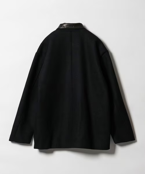 SKOOKUM × monkey time 2025 FW “メルトン レザーカラー ジャケット ブラック”が11/6 発売 (スクーカム モンキータイム)