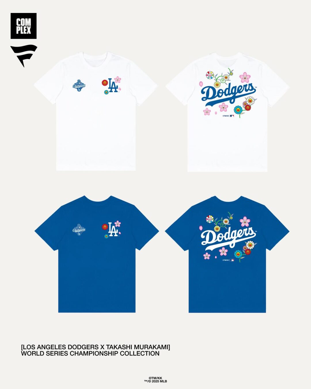 ロサンゼルス・ドジャース x 村上隆 “ワールドシリーズチャンピオンズコレクション”が2025年 11/7 発売 (Takashi Murakami Los Angeles Dodgers World Series Champions Collection)