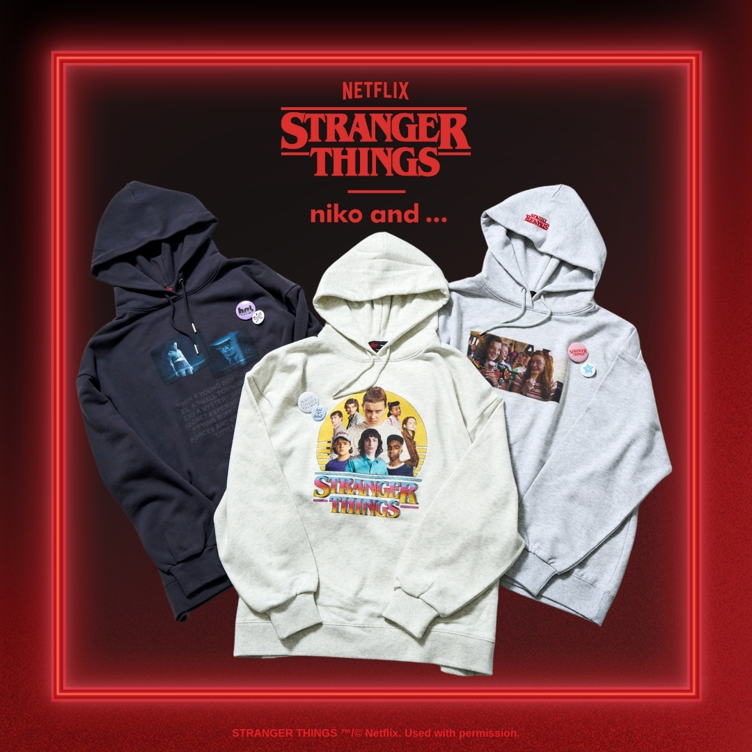Netflix シリーズ「ストレンジャー・シングス 未知の世界」× niko and … コラボ第2弾が2026年 1/1 発売 (ネットフリックス STRANGER THINGS ニコアンド)