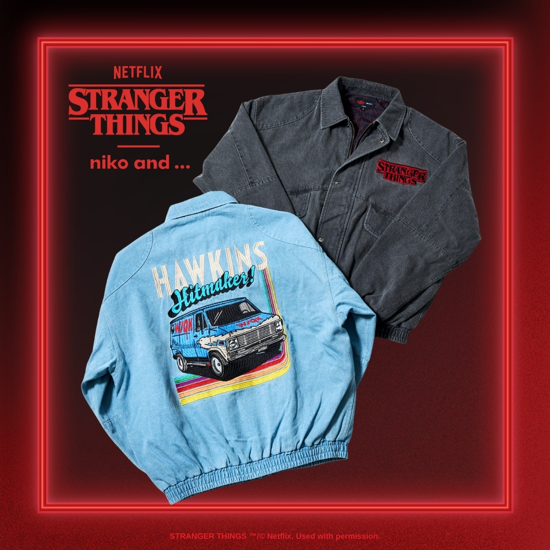 Netflix シリーズ「ストレンジャー・シングス 未知の世界」× niko and … コラボ第2弾が2026年 1/1 発売 (ネットフリックス STRANGER THINGS ニコアンド)