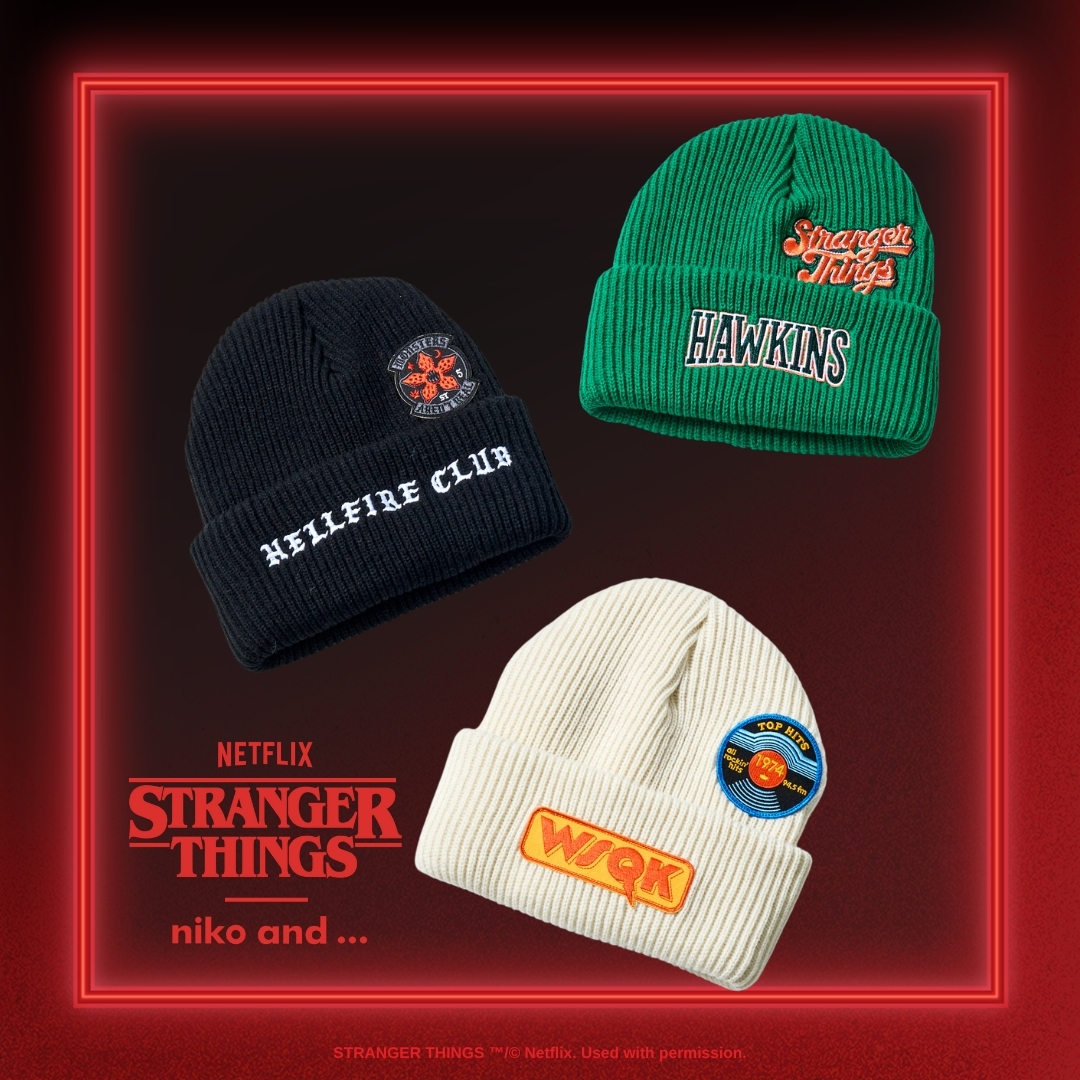Netflix シリーズ「ストレンジャー・シングス 未知の世界」× niko and … コラボ第2弾が2026年 1/1 発売 (ネットフリックス STRANGER THINGS ニコアンド)