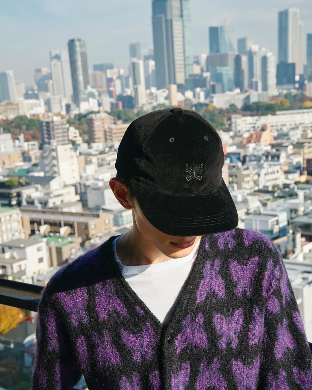 NEEDLES × STUDIOUS 2025 FW 別注 “Papillon Embroidery Nylon & Velor Cap”が11/22 発売 (ニードルズ ステュディオス)