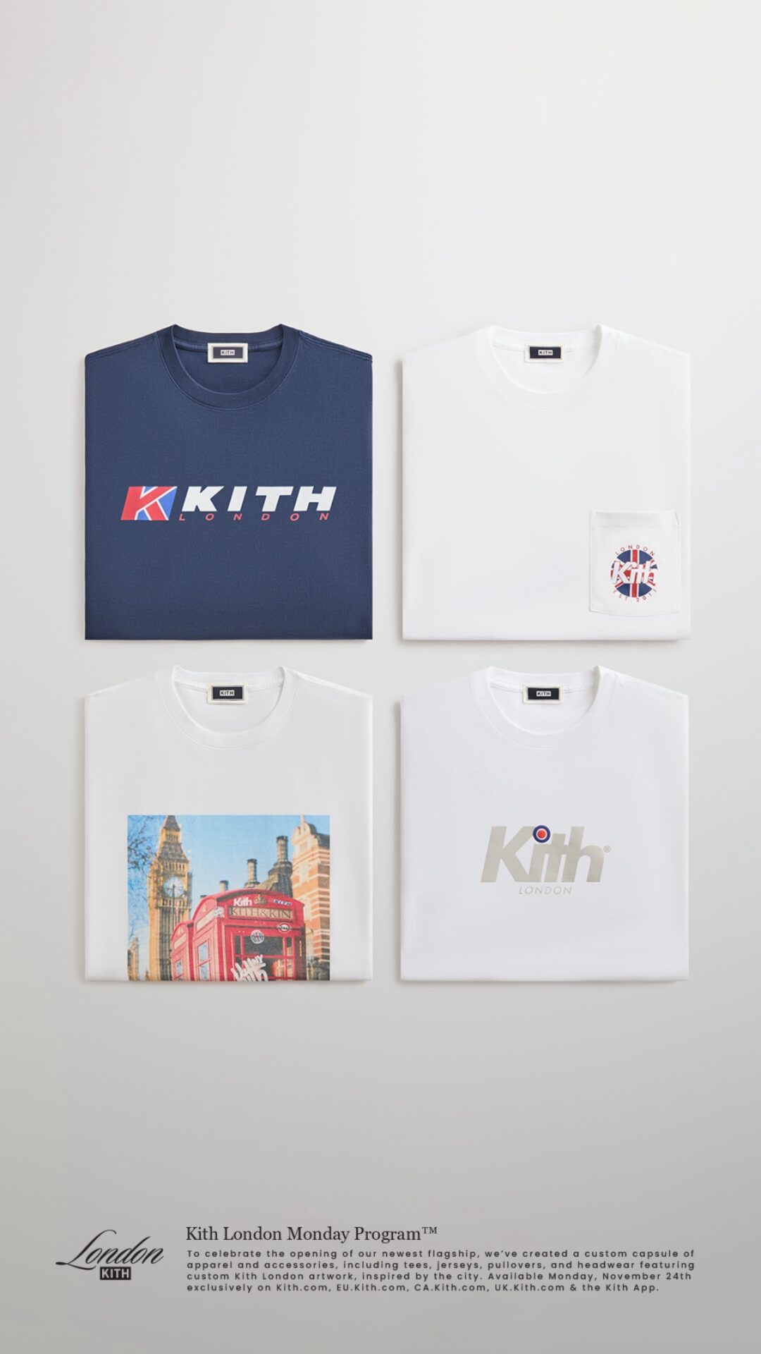 【Kith London】MONDAY PROGRAMが2025年 11/24 発売 (キス ロンドン マンデー プログラム)