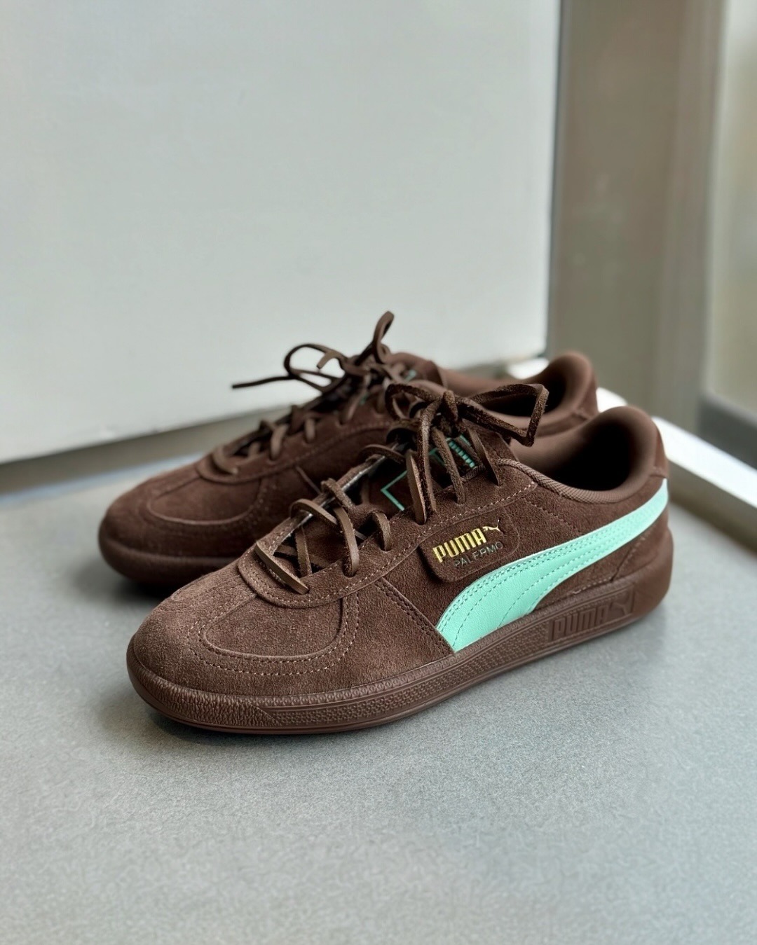 【2025年 発売】PUMA PALERMO “Mint Brown” (プーマ パレルモ) [406464-01]