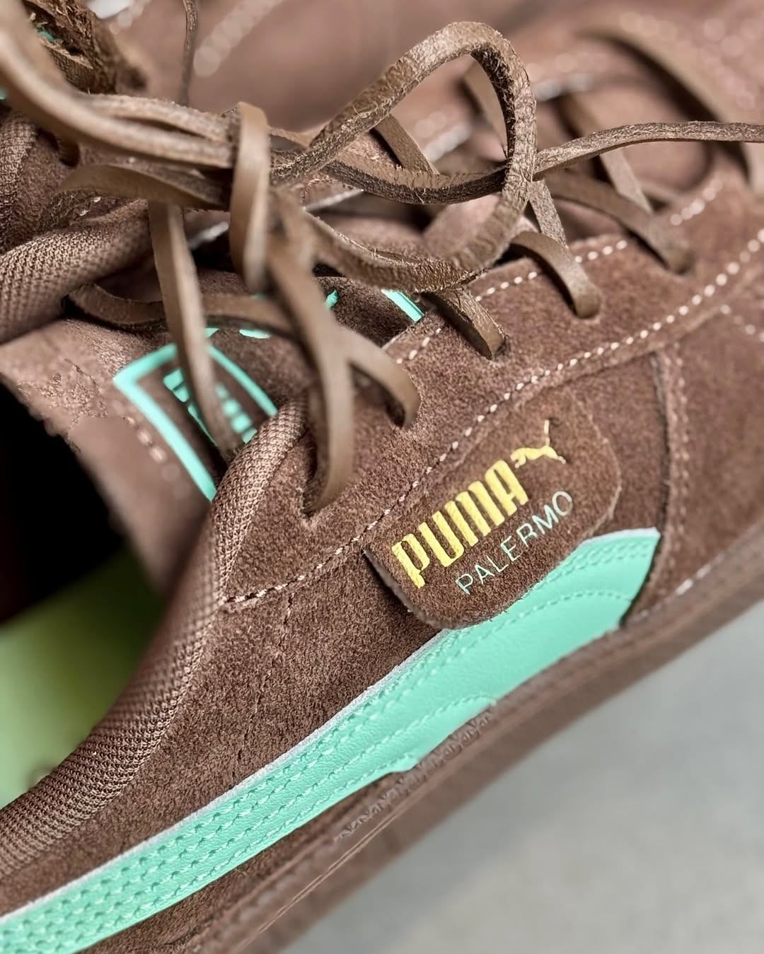 【2025年 発売】PUMA PALERMO “Mint Brown” (プーマ パレルモ) [406464-01]