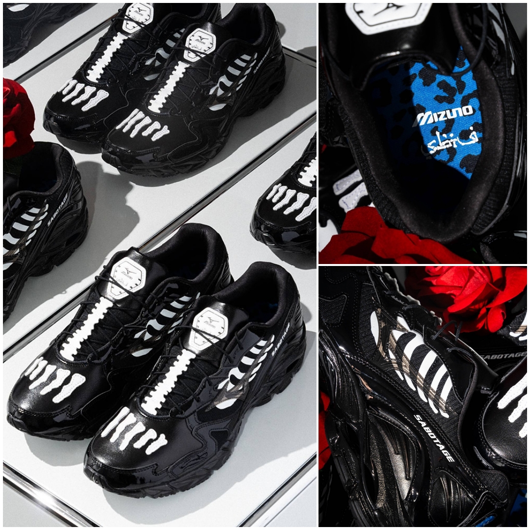 【2025年 11/21 発売】SBTG x Mizuno WAVE RIDER 10 "Black/White" (サボタージュ ミズノ ウェーブ ライダー) [D1GD2526-01]