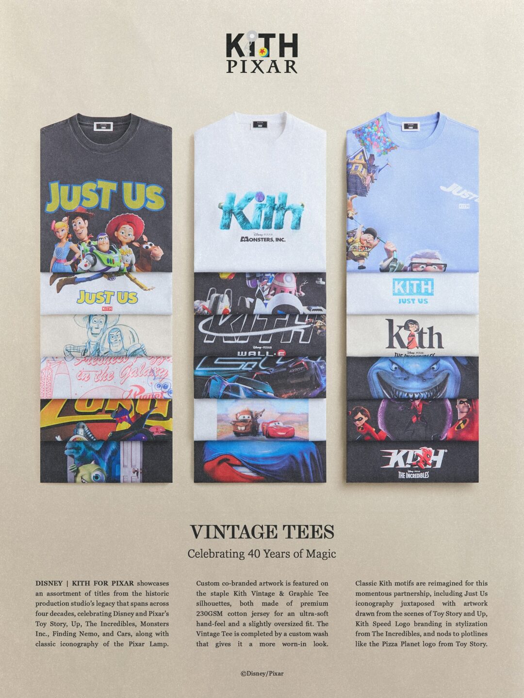 2025年 12/5 & 12/12 発売】KITH x PIXAR コラボコレクション (キス