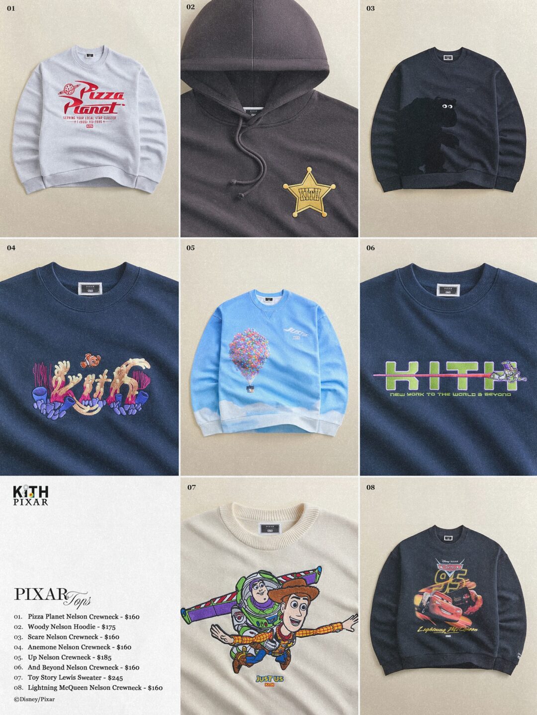 【2025年 12/5 & 12/12 発売】KITH x PIXAR コラボコレクション (キス ピクサー COLLECTION)
