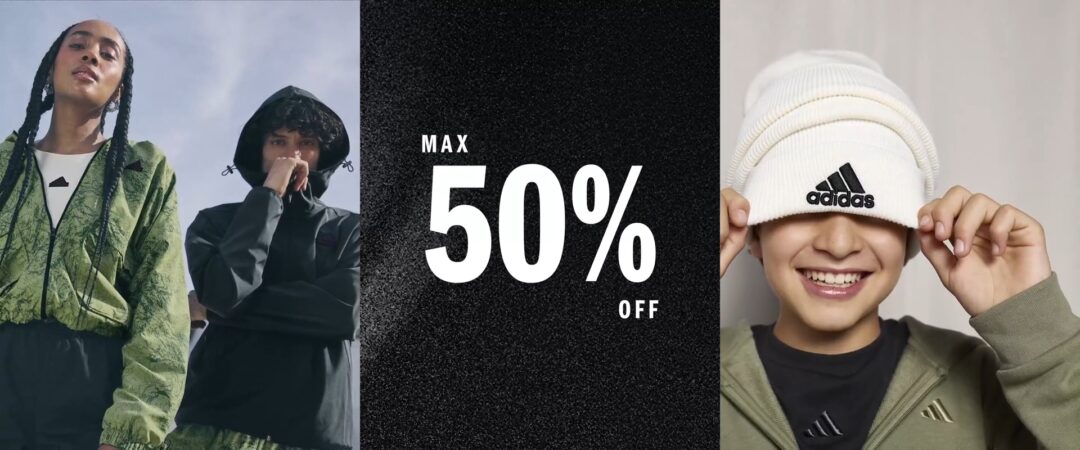 【ブラックフライデー 2025】アディダスオンラインにて最大50% OFF「BLACK FRIDAY」が2025年 12/1 23:59 まで開催 (adidas SALE セール)