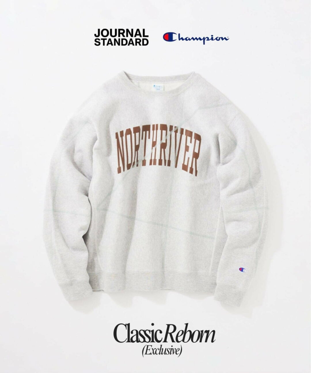 Champion × JOURNAL STANDARD relume 2025 FW 別注 ”ステッチ プリント スウェット”が2026年 1月上旬 発売 (チャンピオン ジャーナルスタンダード)