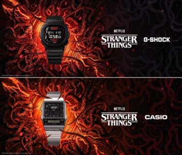 Stranger Things × G-SHOCK コラボ第2弾「DW-5600STT-1JR & AQ-800EST-1AJR」が2025年 12/10 発売 (ストレンジャー・シングス Gショック ジーショック)