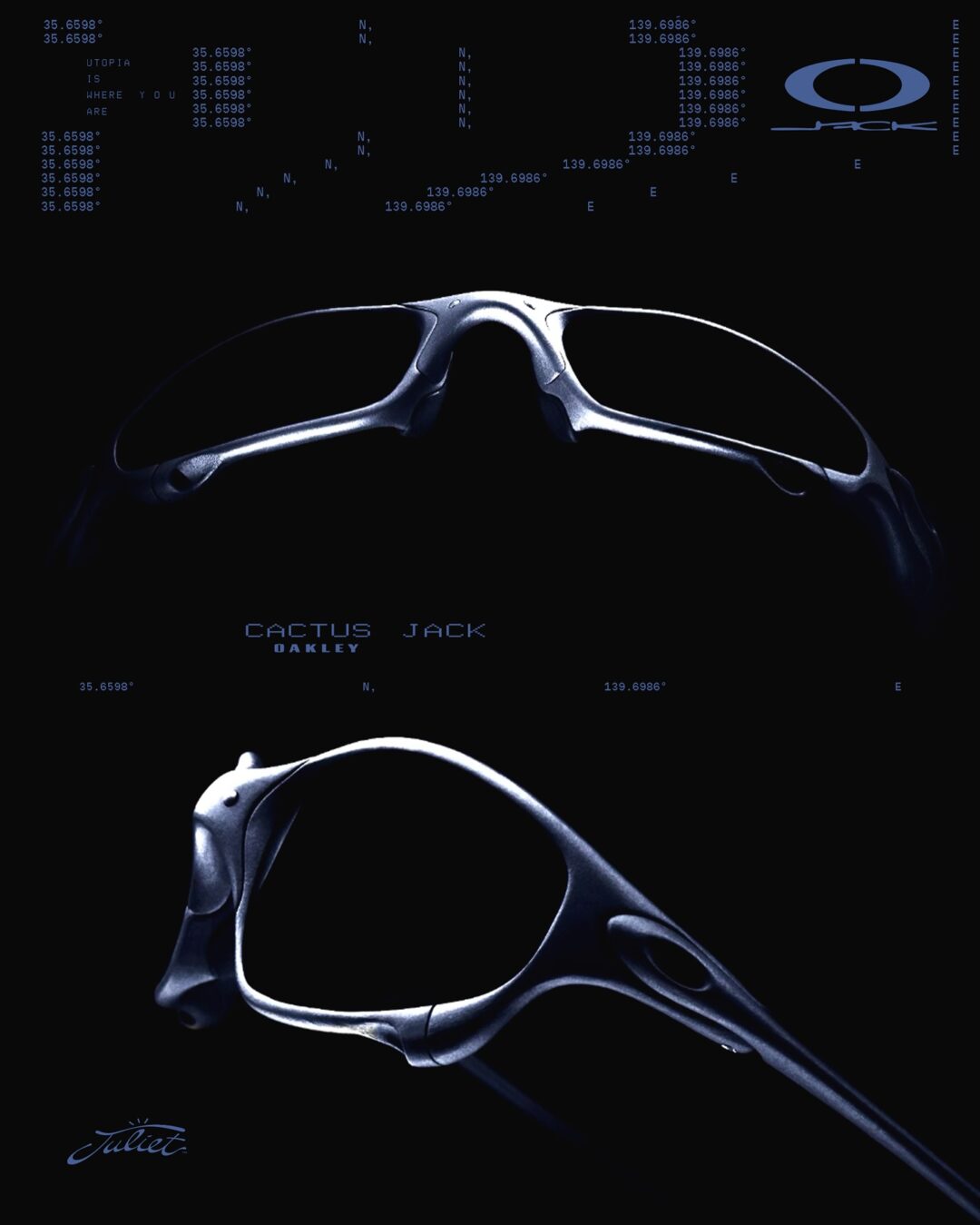 Travis Scott/Cactus Jack x Oakley “MUZM X-Metal Juliet”が2026年 発売予定 (トラヴィス・スコット/カクタスジャック オークリー)