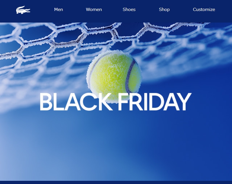 【ブラックフライデー 2025】LACOSTEにて11/14 10:00~11/20 23:59 まで開催 (ラコステ BLACK FRIDAY)