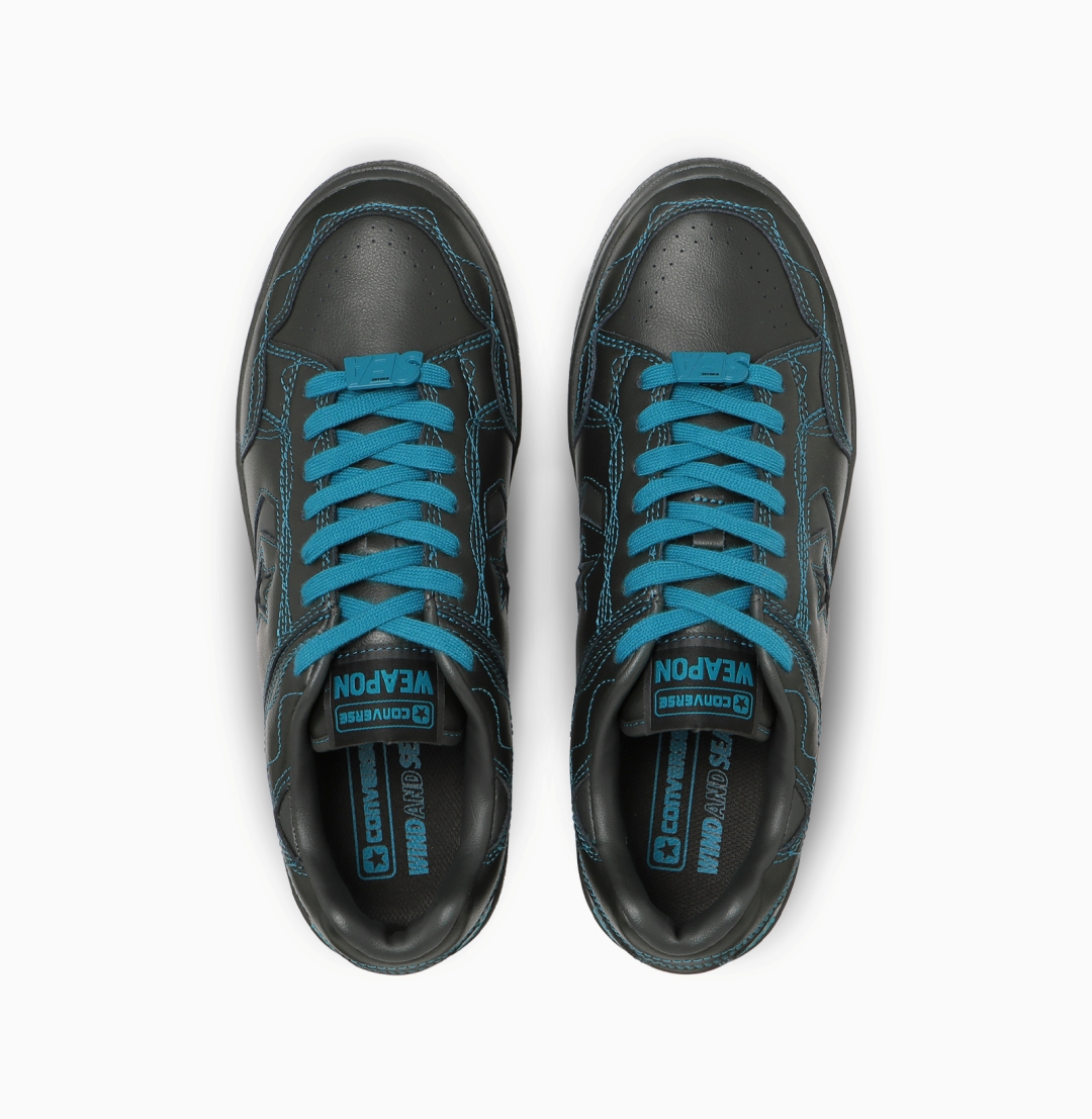 【2025年 11/14 発売】WIND AND SEA × CONVERSE WEAPON OX “Black/Blue” (ウィンダンシー コンバース ウエポン) [33702380]