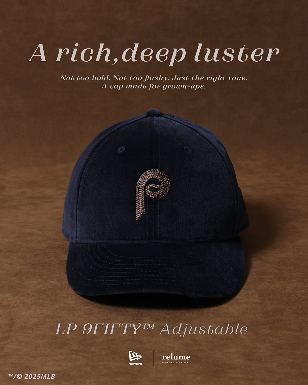 JOURNAL STANDARD relume × New Era 2025 FW 別注 "LP950 PHIPHI VELVET"が12月中旬 発売 (ジャーナルスタンダード ニューエラ)