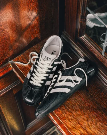 【2025年 11/14 発売】END. x adidas Originals W TOKYO “Core Black/Crystal White” (エンド アディダス オリジナルス トーキョー “ブラック/ホワイト”) [JR2025]