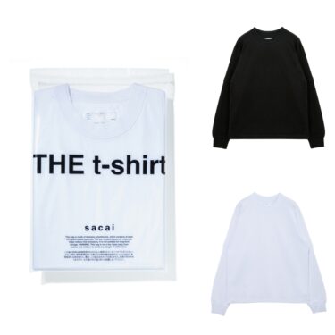 ロングスリーブTシャツを加えた sacai 2枚PACK Tシャツ「THE t-shirt」が2025年 11/21 発売 (サカイ)