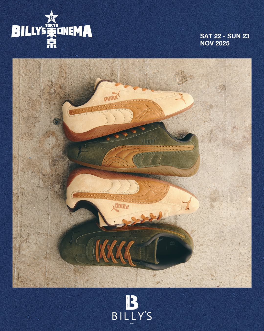 【2025年 11/22 発売】BILLY’S TOKYO CINEMA 先行 PUMA SPEEDCAT (ビリーズ トーキョーシネマ プーマ スピードキャット)