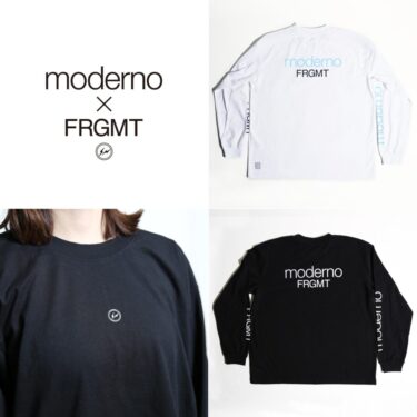 moderno × FRAGMENT L/S TEEが2025年 11月中旬 発売 (モデルノ フラグメント 藤原ヒロシ)