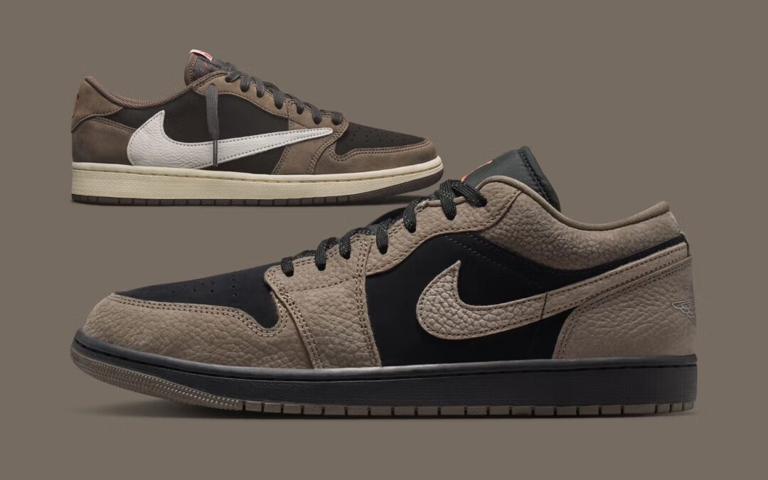【2026年 春 発売予定】NIKE AIR JORDAN 1 LOW “Black/Light Wild Mango/Olive Grey” (ナイキ エア ジョーダン ロー “ブラック/ライトワイルドマンゴー/オリーブグレー”) [IB7109-005]