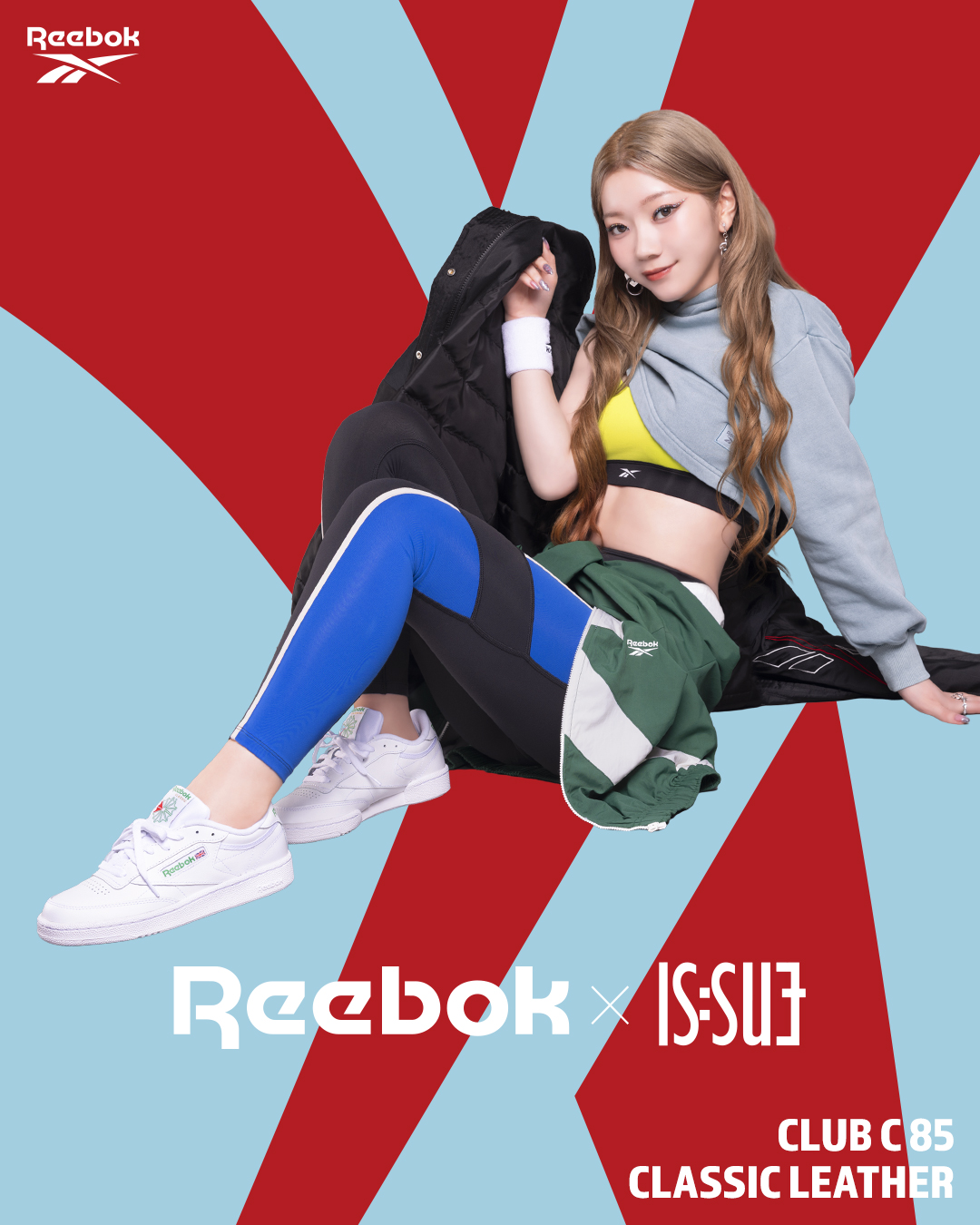 REEBOK × IS:SUE 2025 AW アンバサダーの2ndビジュアルが公開!「CLUB C 85」「CLASSIC LEATHER」を着用 (リーボック イッシュ)
