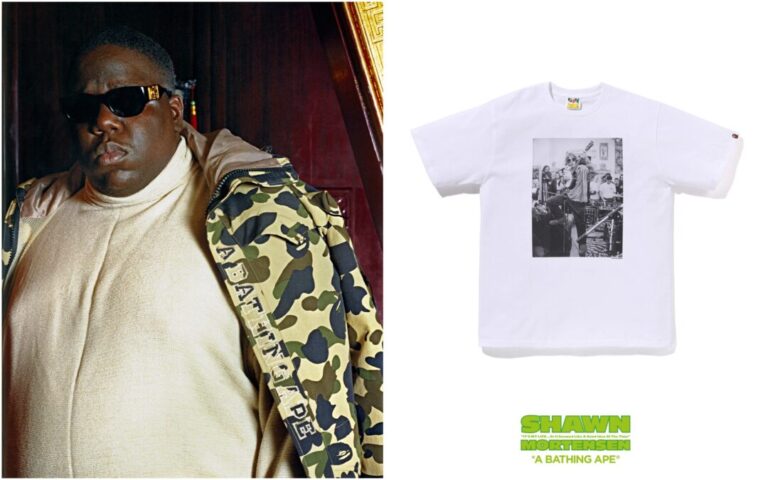 APE BAPE SHAWN MORTENSEN BIGGIE ビギー Tシャツ APE BAPE SHAWN MORTENSEN BIGGIE ビギー Tシャツ BAPE x Shawn
