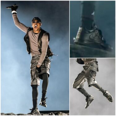Travis ScottがChrome Hearts × NIKE JORDAN JUMPMAN JACKを着用 (トラヴィス・スコット クロムハーツ ナイキ ジョーダン ジャンプマンジャック トレーナー)