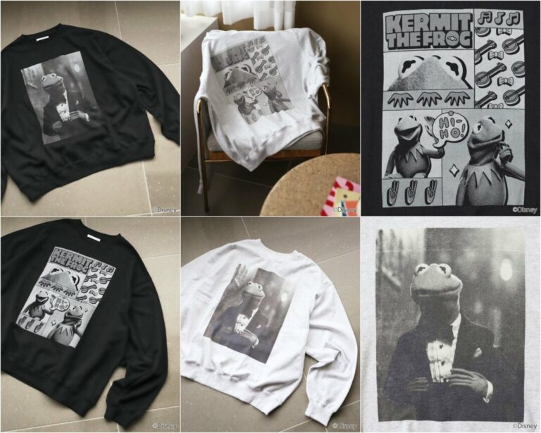 カーミット・ザ・フロッグ』グラフィックプリントが目を引くクルー