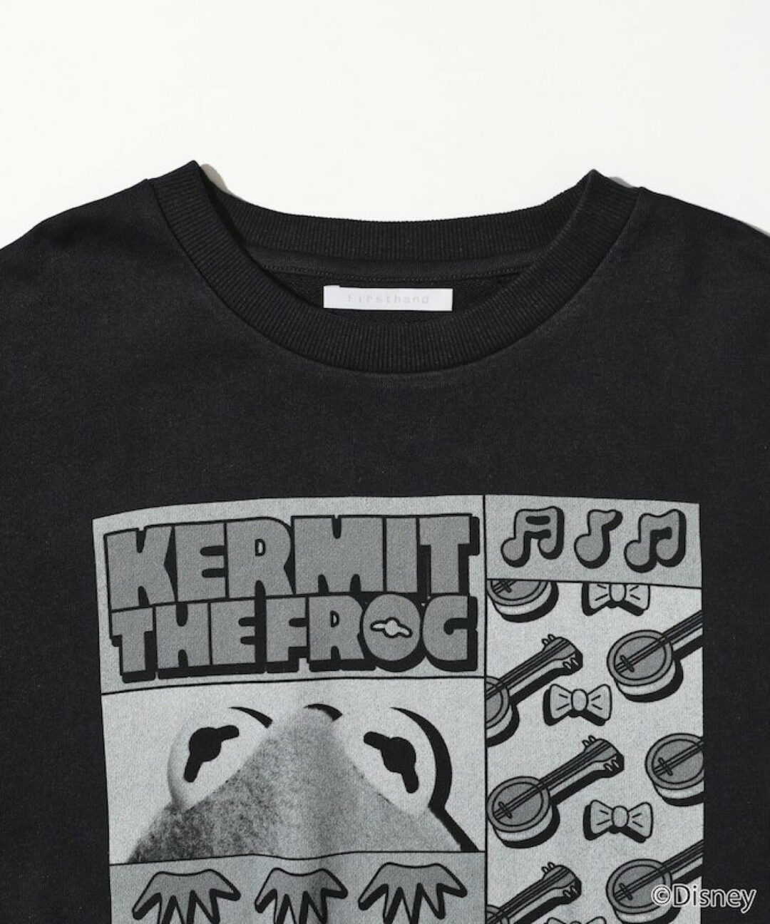 『カーミット・ザ・フロッグ』グラフィックプリントが目を引くクルーネックスウェットが発売 (The Muppets KERMIT THE FROG)