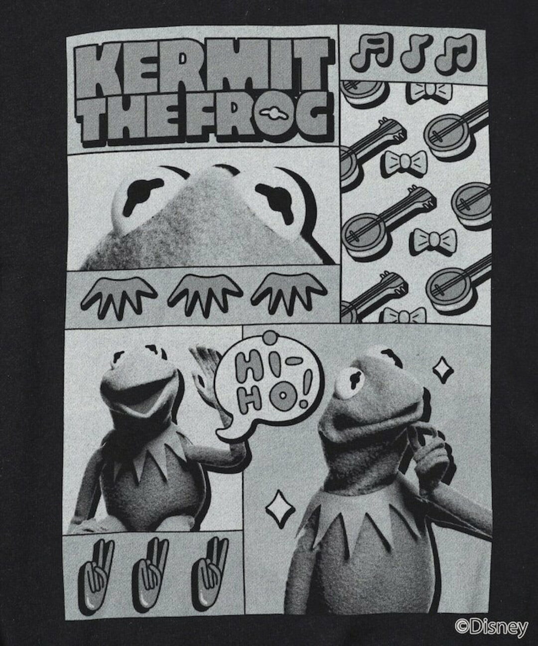 『カーミット・ザ・フロッグ』グラフィックプリントが目を引くクルーネックスウェットが発売 (The Muppets KERMIT THE FROG)