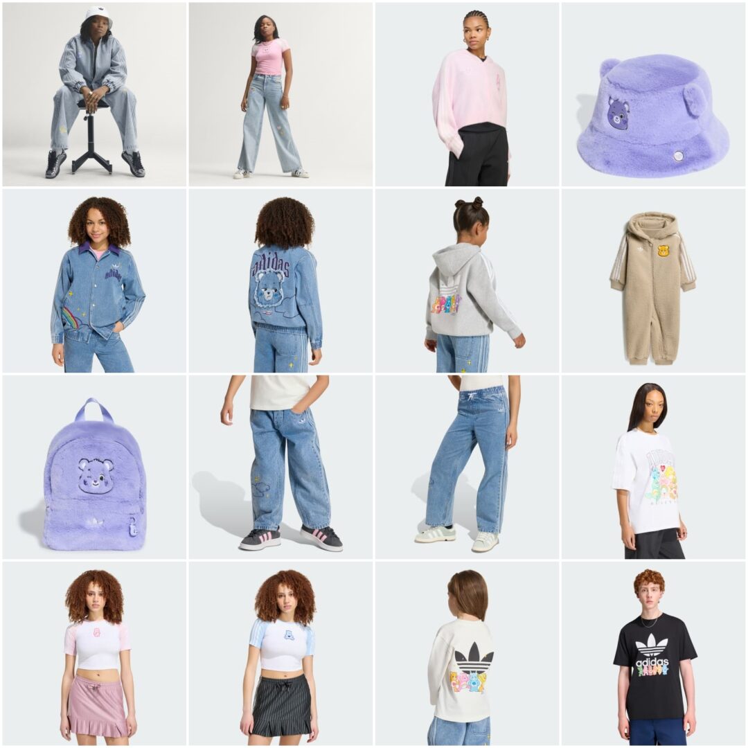 ケアベア × アディダス コラボアパレルコレクションが2026年 7/15 発売 (Care Bears adidas Originals)