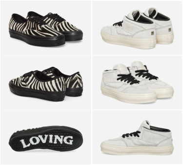 【2025年 12/9 発売】Life is Unfair × VANS “Pony Hair AUTHENTIC & HALF CAB” Marshmallow/Zebra (ライフ・イズ・アンフェア バンズ) [VN000EJGKIG1/VN000EAKZBR1]