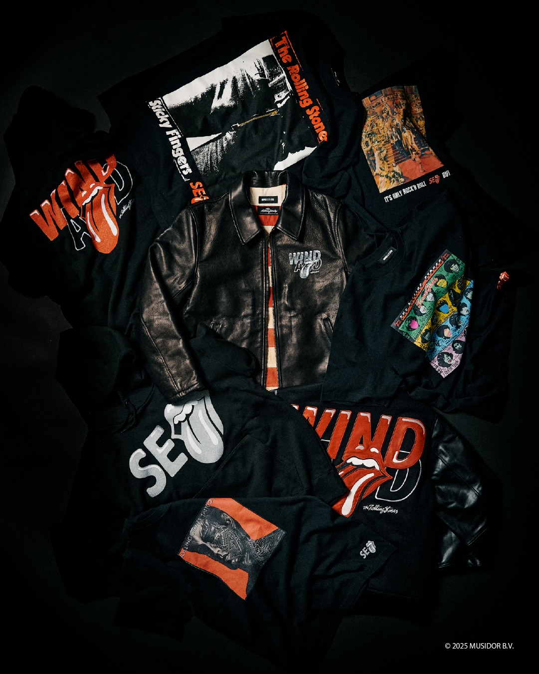 WIND AND SEA x The Rolling Stones 2025 FW コラボが11/29 発売 (ウィンダンシー ローリング・ストーンズ)