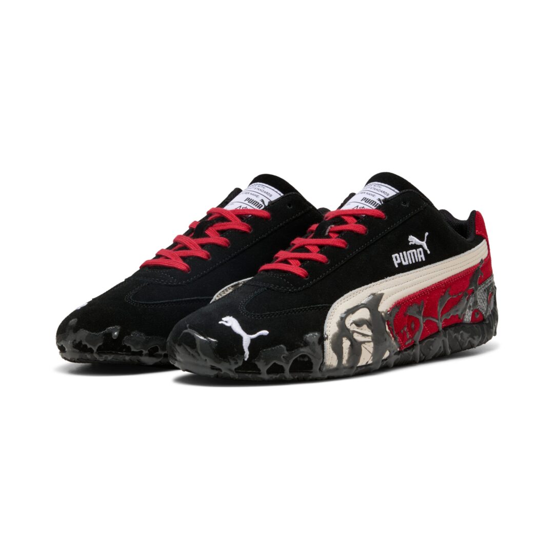 【2025年 11/21 発売予定】PUMA × A$AP ROCKY SPEEDCAT “Black/Red Rhythm/Frosted Ivory” (プーマ エイサップ・ロッキー スピードキャット) [408519-01]