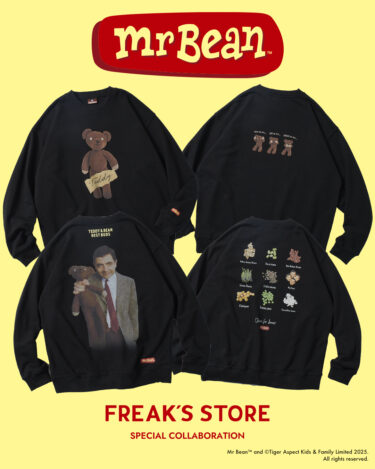フリークスストア × ミスター・ビーン 2025年 別注 "Sweat & LS TEE"が2025年 12/4 発売 (FREAK'S STORE Mr. bean)