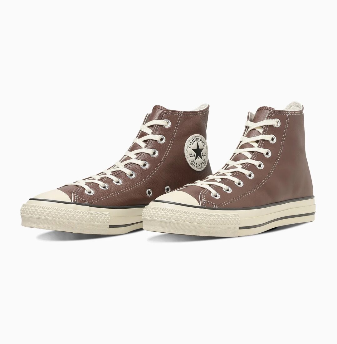 【2026年 1/22 発売】CONVERSE LEATHER ALL STAR J HI “Brown” (コンバース レザー オールスター) [31316330]
